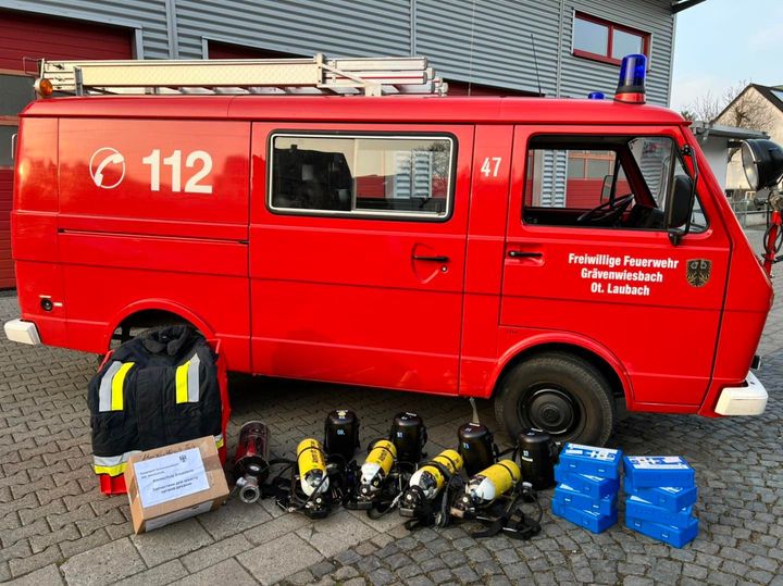 Auch das TSF der Freiwillige Feuerwehr Laubach/T…